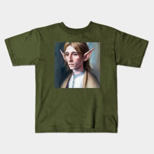 Portrait of a High Elf Kids T-Shirt